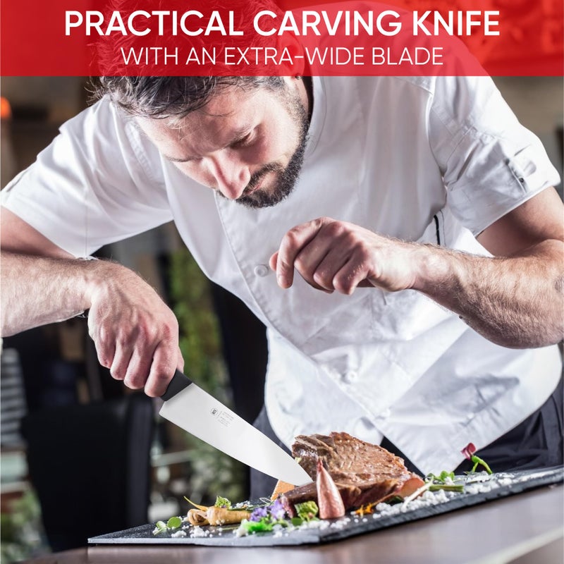 ICEL Chef knife. ICEL Cutlery 8-inch Chefs Knife.(Knife Care, Sharpening Instructions Included) Great for chopping, mincing and dicing. - Image 5